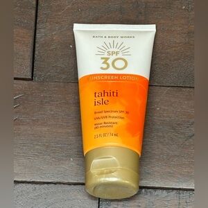 Sunscreen Lotion SPF30 Tahiti Isle Bath & Body Works New never used